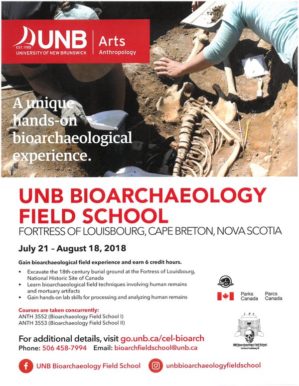 UNB field school flyer